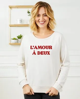 Hoodie homme L'amour à deux (effet velours)