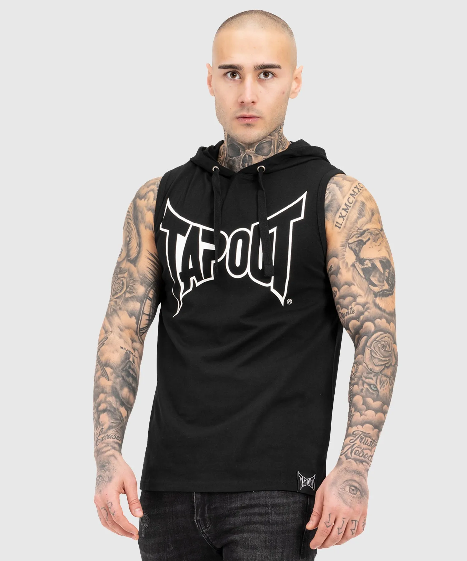 Hoodie Sans Manches Tapout Alemada Hood - Noir/Blanc