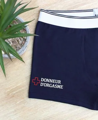 Hoodie zippé homme Donneur d'orgasme (brodé)