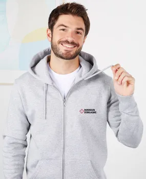 Hoodie zippé homme Donneur d'orgasme (brodé)