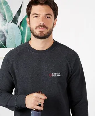 Hoodie zippé homme Donneur d'orgasme (brodé)