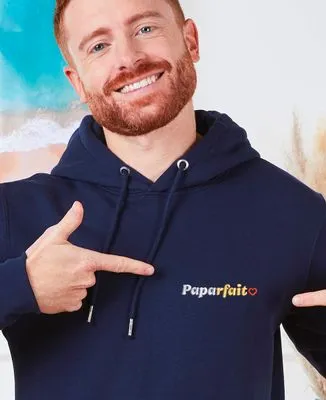 Hoodie zippé homme Paparfait (brodé)