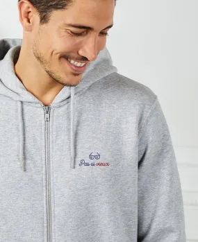 Hoodie zippé homme Pas si vieux