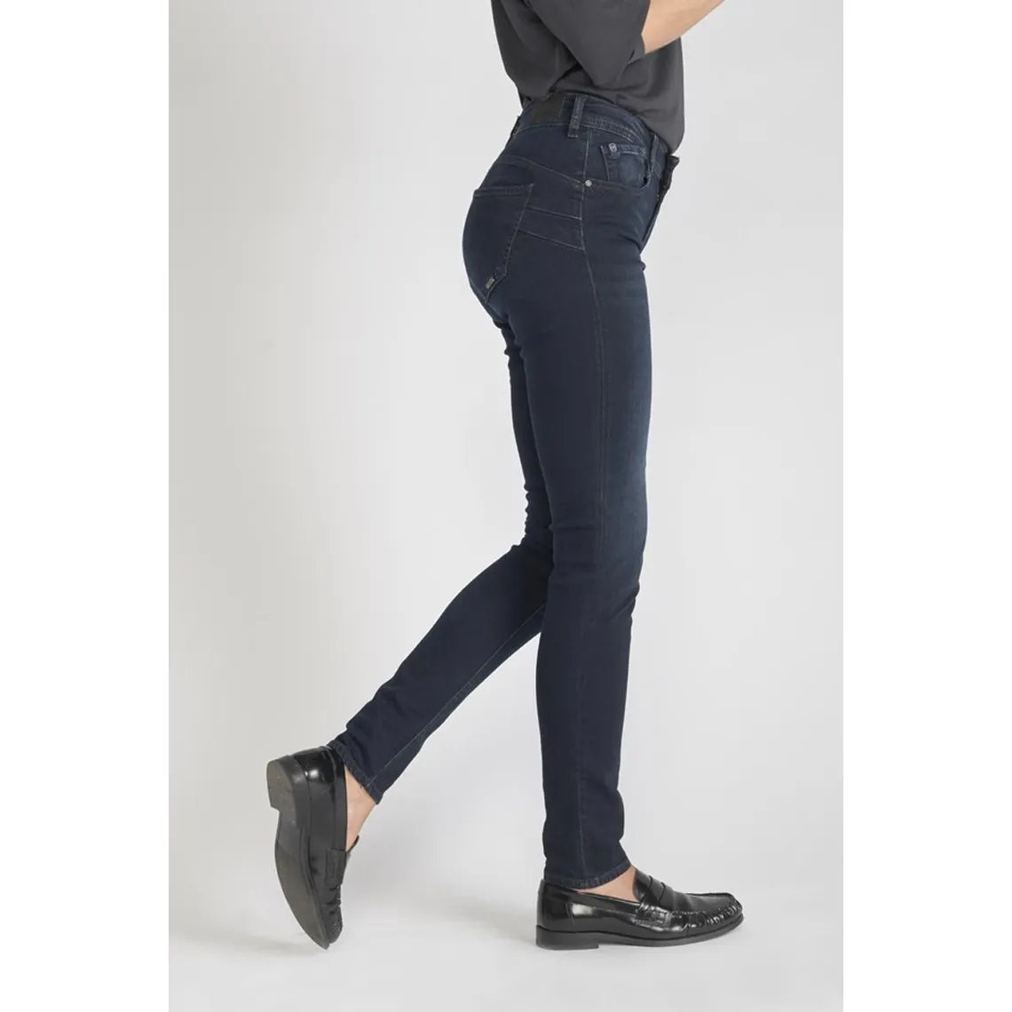 Jeans push-up slim taille haute PULP, longueur 34 bleu Meg | 3 Suisses