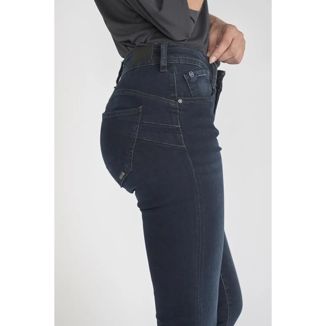 Jeans push-up slim taille haute PULP, longueur 34 bleu Meg | 3 Suisses