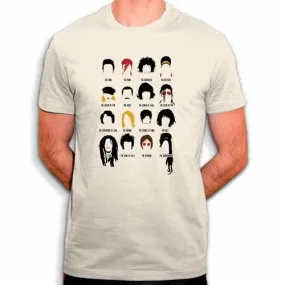 Les légendes de la musique - t-shirt en coton bio - les plus grands chanteurs