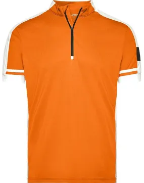 maillot cycliste - homme - JN452 - orange 