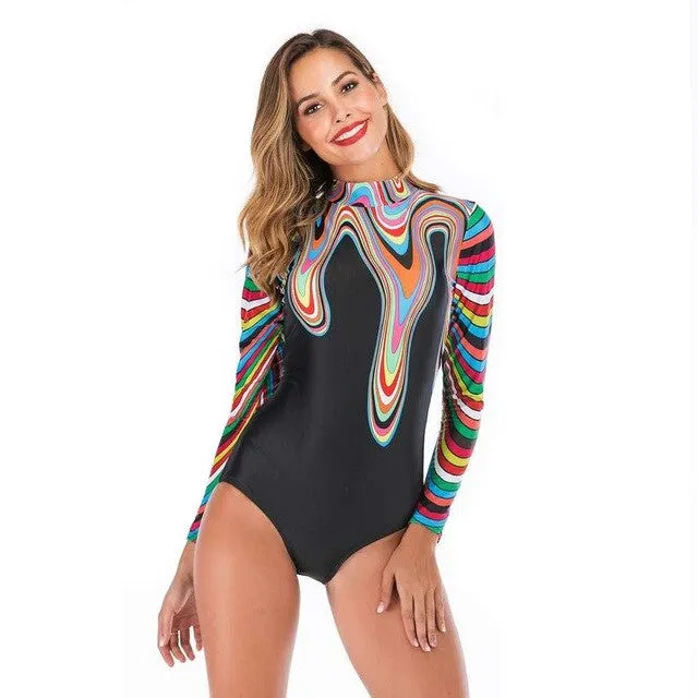 Maillot de Bain Surf Femme - Coulures