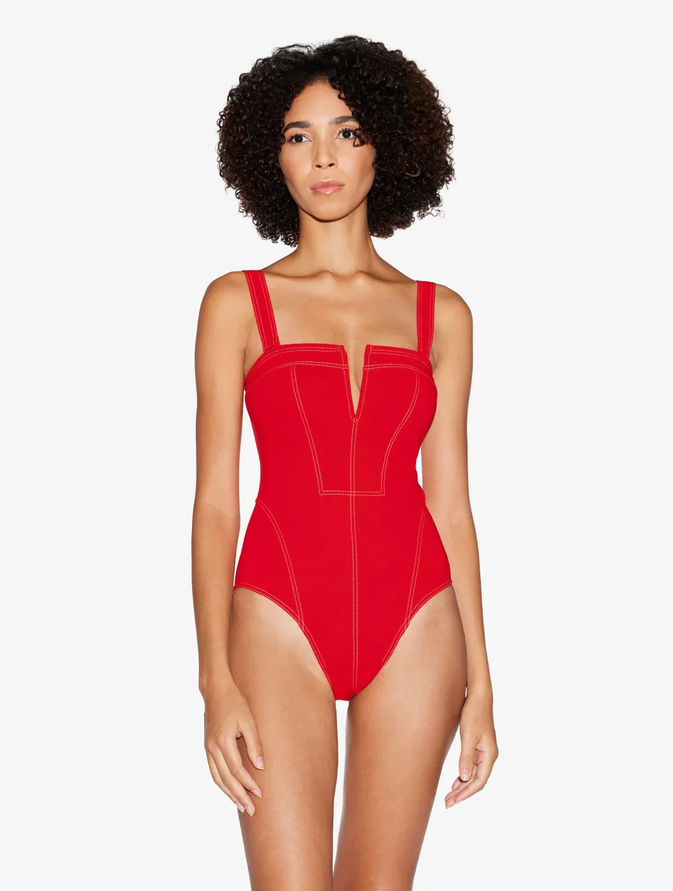 Maillot de bain une pièce rouge