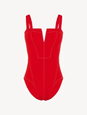 Maillot de bain une pièce rouge