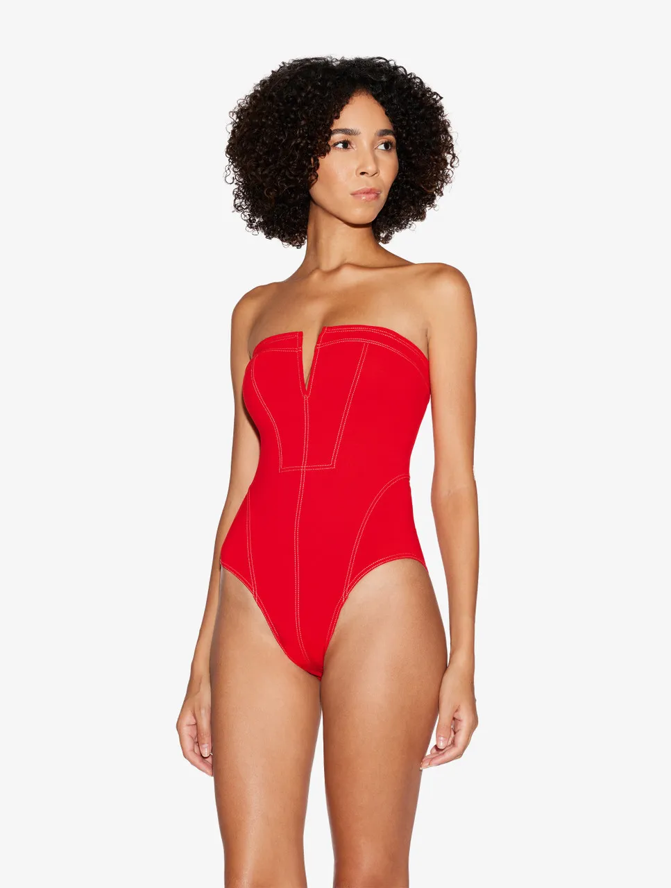 Maillot de bain une pièce rouge