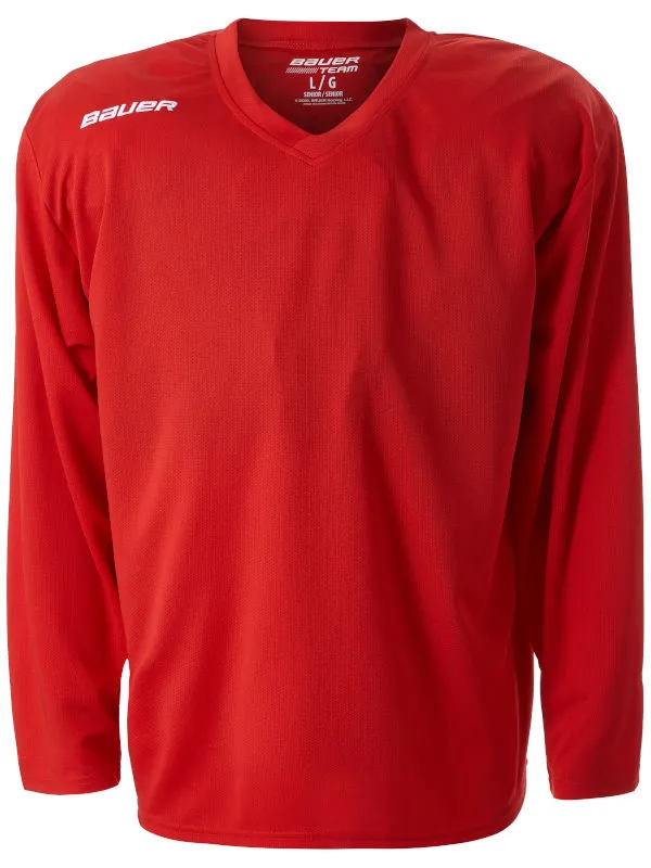 Maillot d'entrainement Bauer Flex rouge senior Maillot Bauer Flex rouge senior