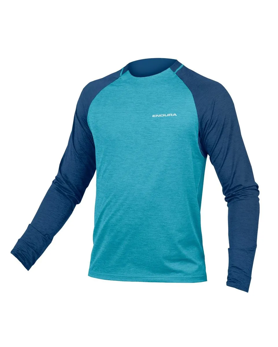 Maillot manches longues Homme SINGLETRACK Bleu