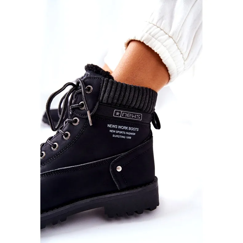 News Bottes Grunders noires pour femmes le noir