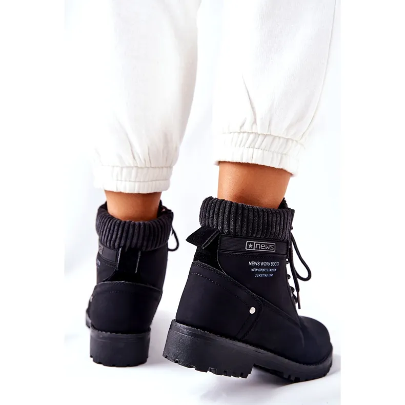 News Bottes Grunders noires pour femmes le noir