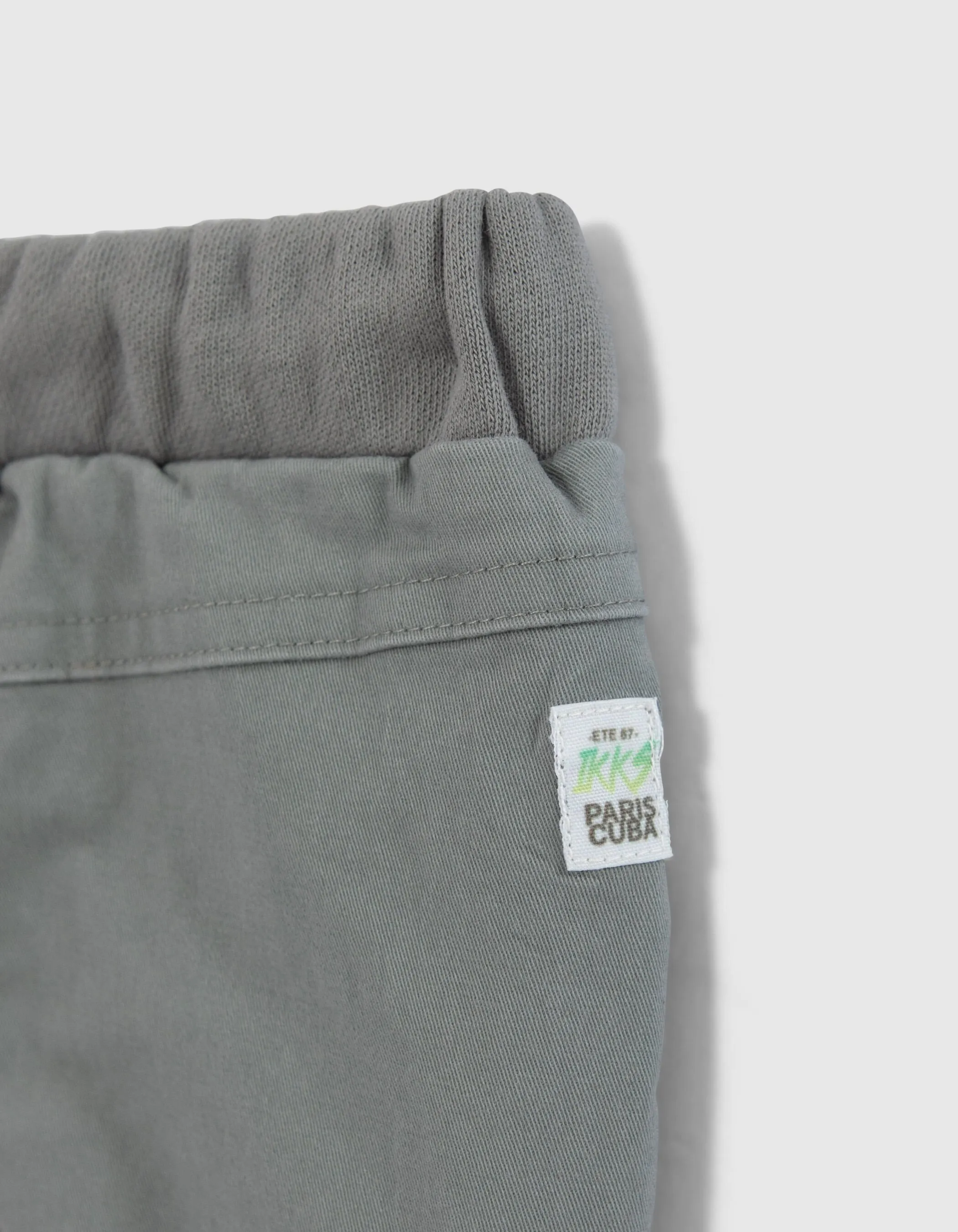 Pantalon BATTLE kaki bi-matière bébé garçon