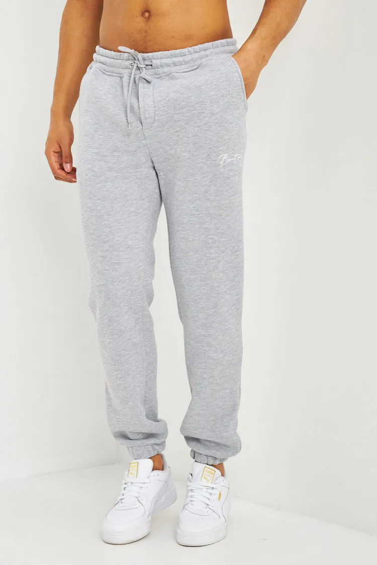 Pantalon de jogging gris inscription Brentiny