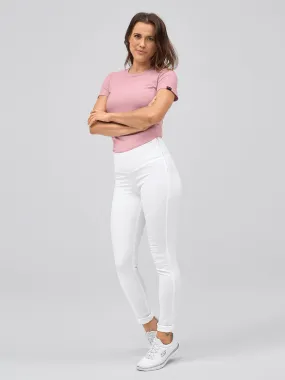 Pantalon femme avec ceinture moulante – extensible et confort