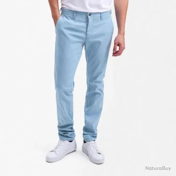 PANTALON SUNWILL CHINO BLEU CIEL T50