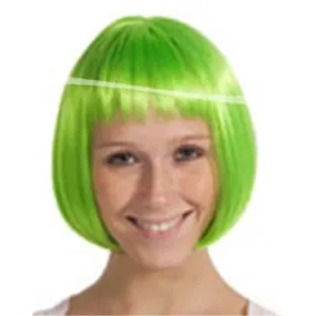 Perruque cheveux courts fluo 