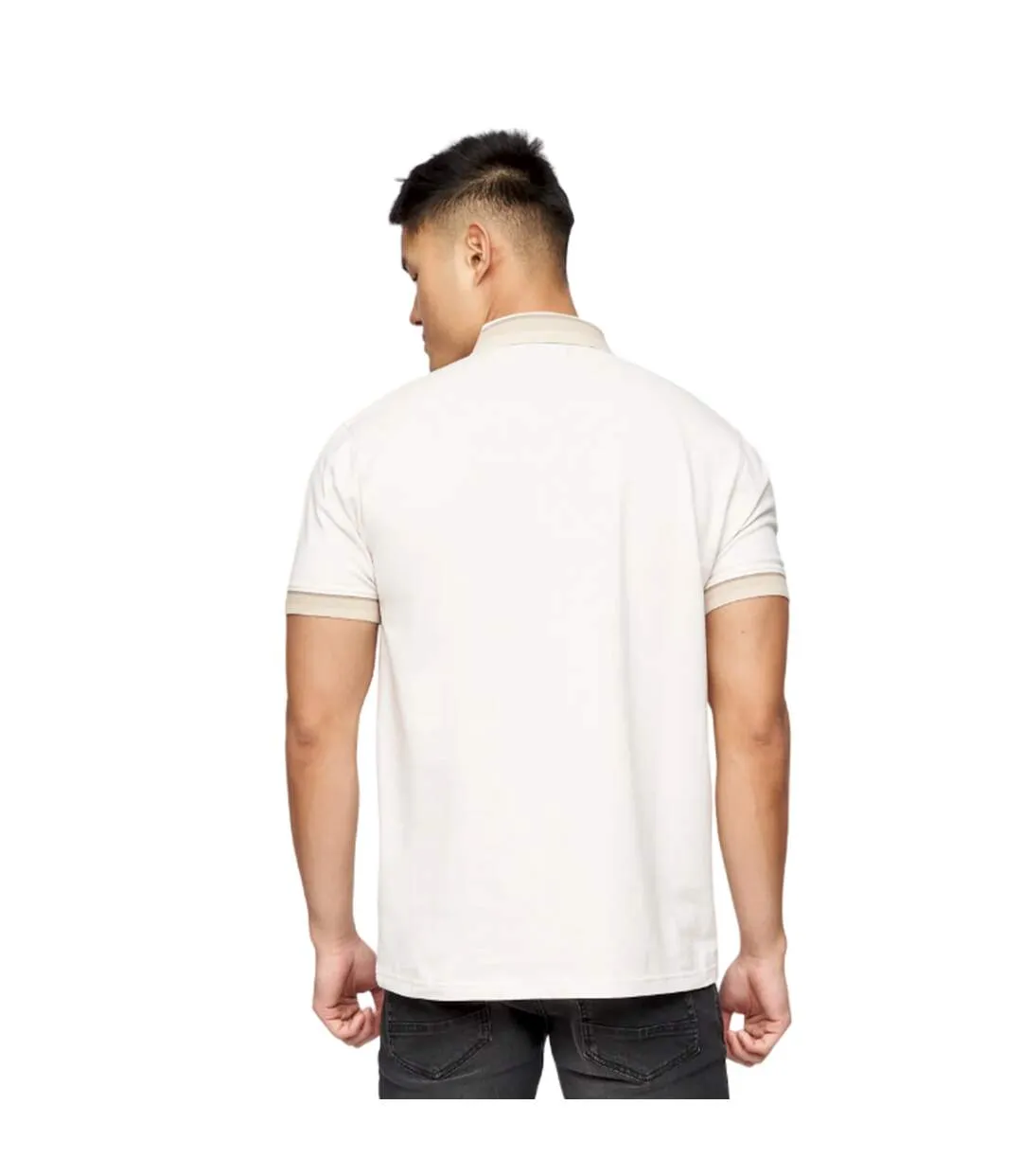 Polo cratmoore homme blanc Crosshatch