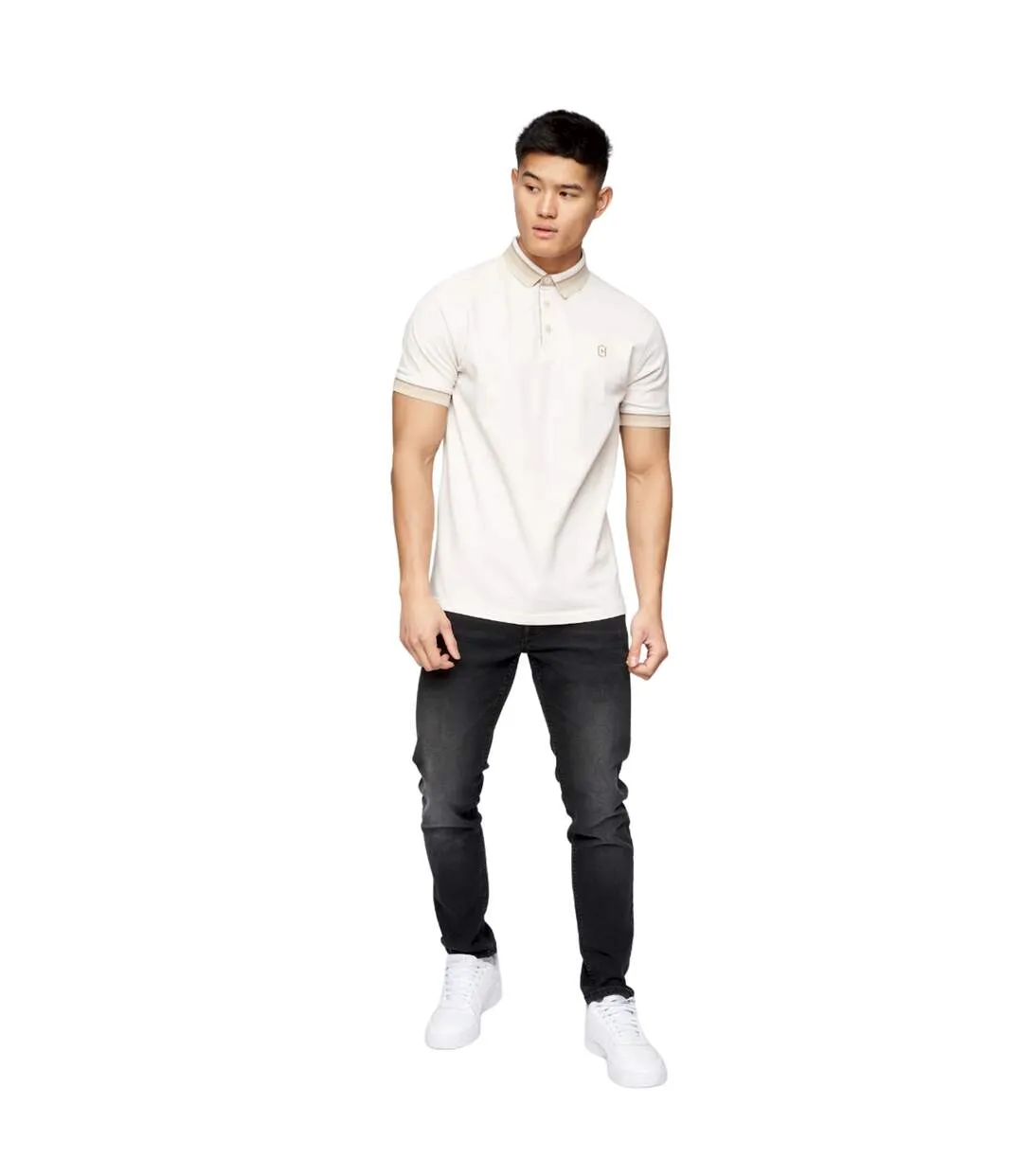 Polo cratmoore homme blanc Crosshatch