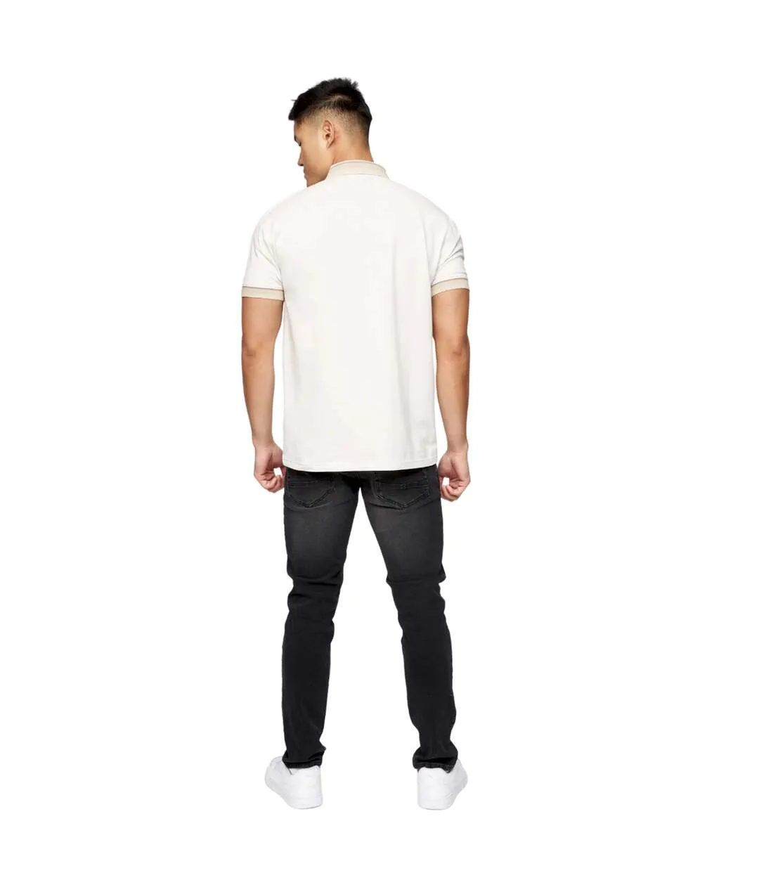 Polo cratmoore homme blanc Crosshatch