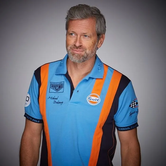 Polo GULF Racing Team 2020 bleu cobalt pour homme