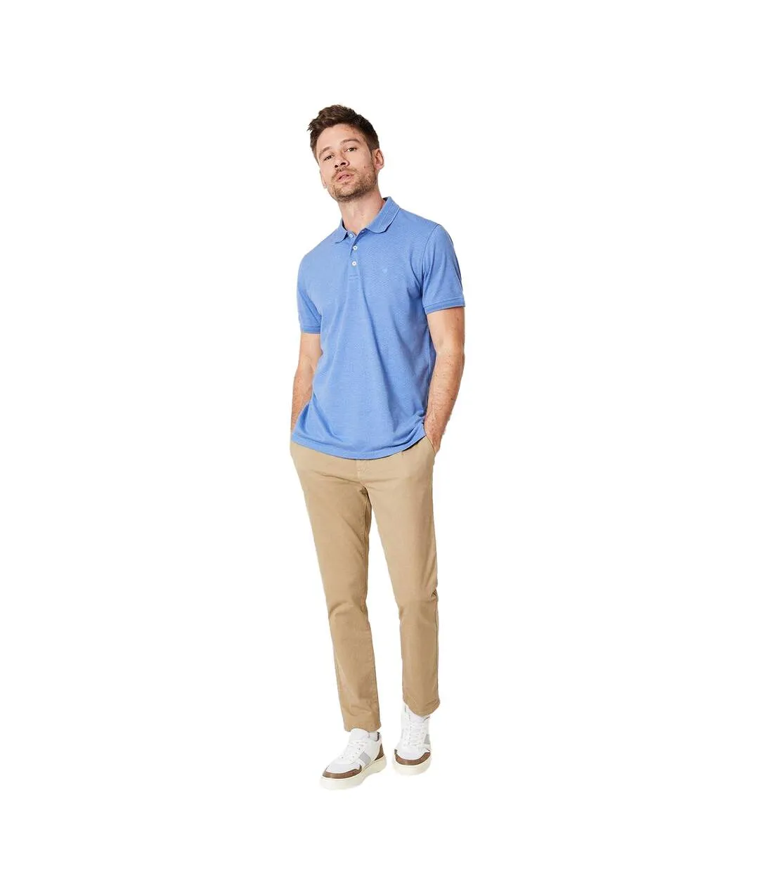 Polo homme bleu Maine