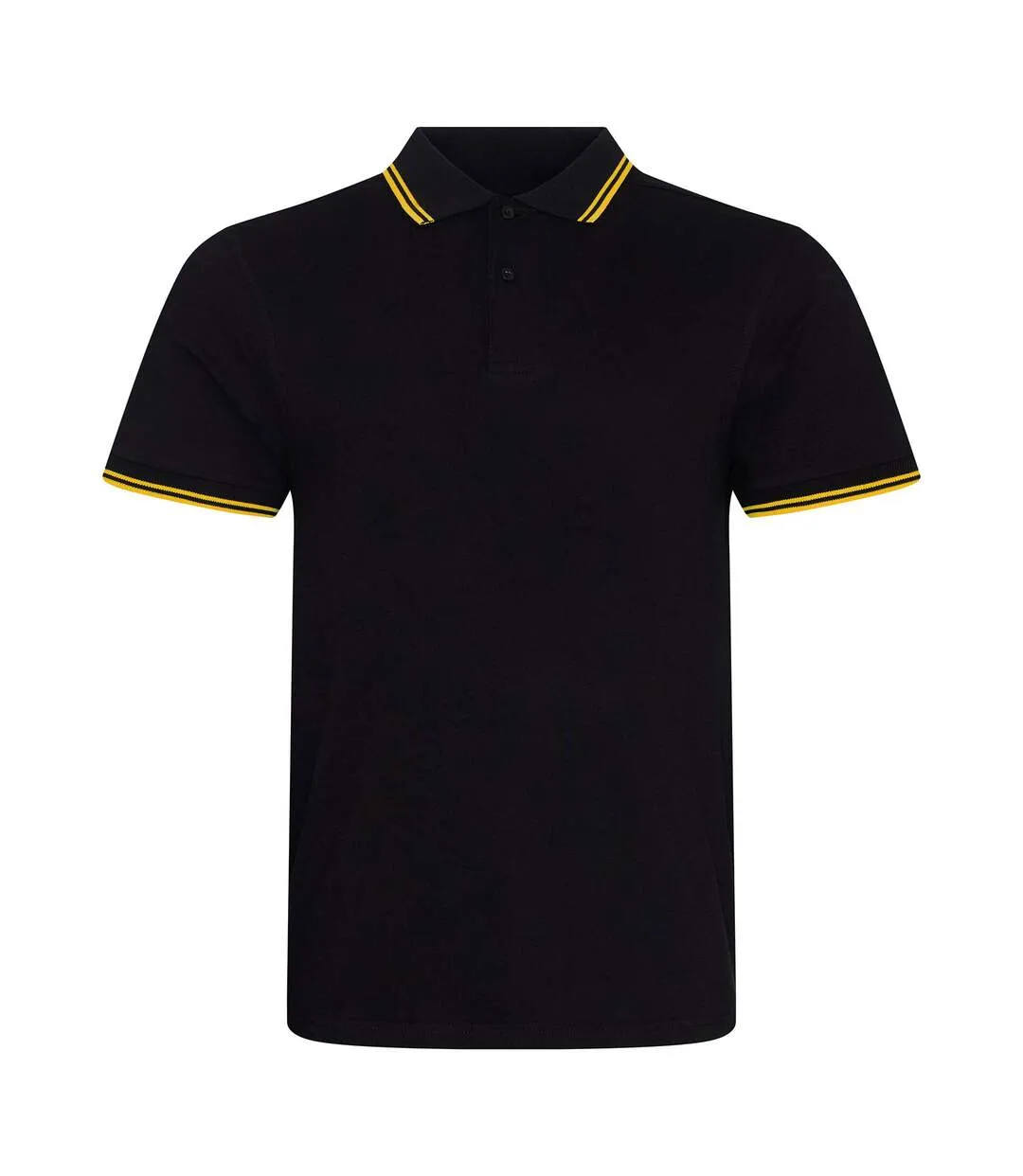 Polo homme noir / jaune AWDis