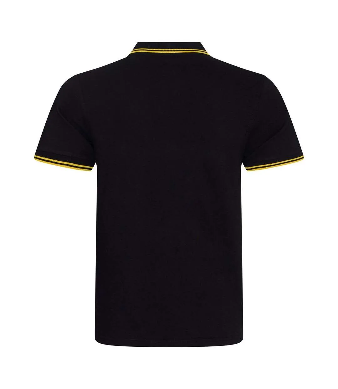 Polo homme noir / jaune AWDis