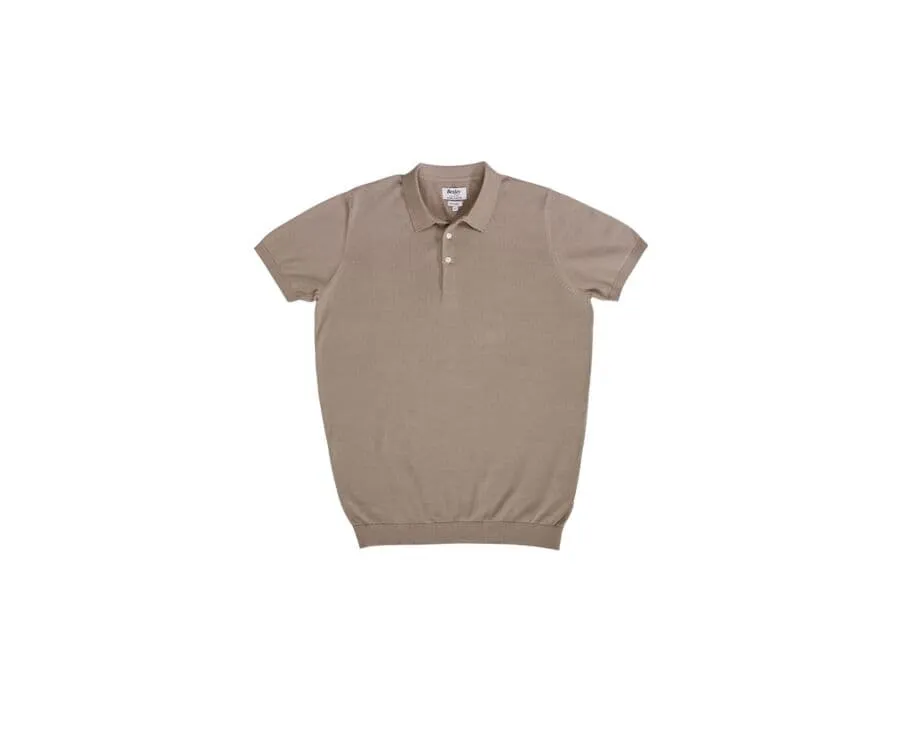 Polo homme Taupe Braiden