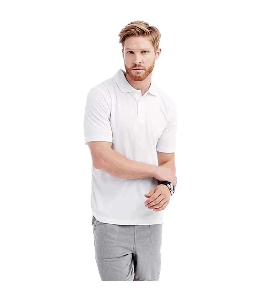 Polo hommes blanc Stedman