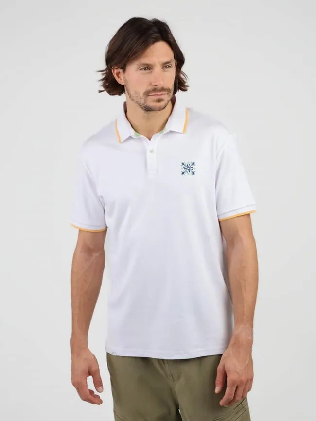 Polo manches courtes graphique nauri blanc homme - Oxbow | wimod