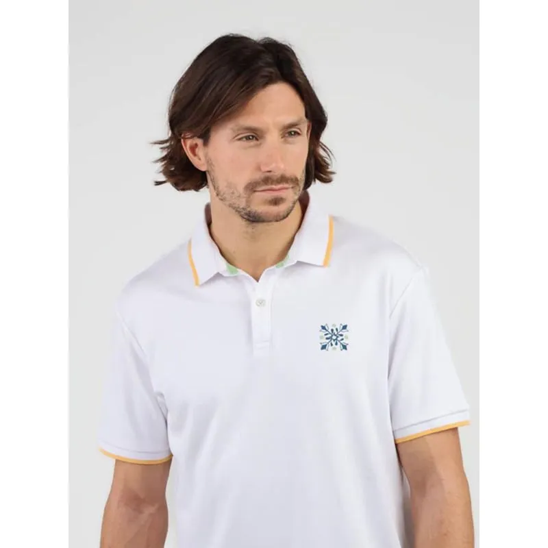 Polo manches courtes graphique nauri blanc homme - Oxbow | wimod