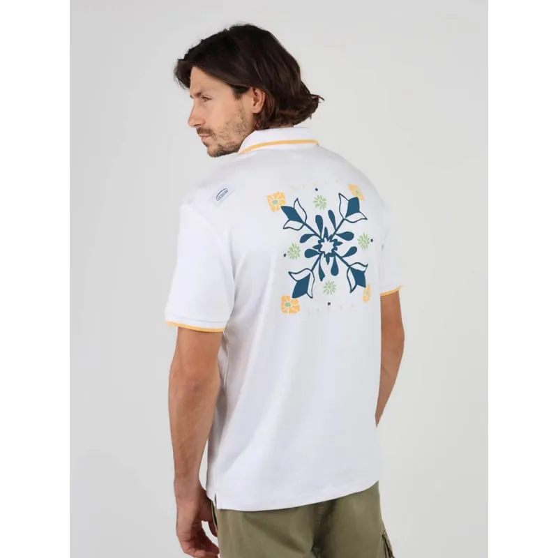 Polo manches courtes graphique nauri blanc homme - Oxbow | wimod