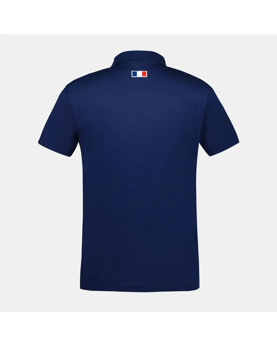 Polo manches courtes Homme FFR PRESENTATION POLO SS M Bleu