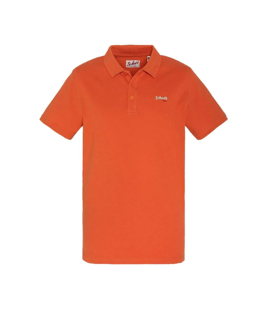 Polo Orange Homme Schott S0022