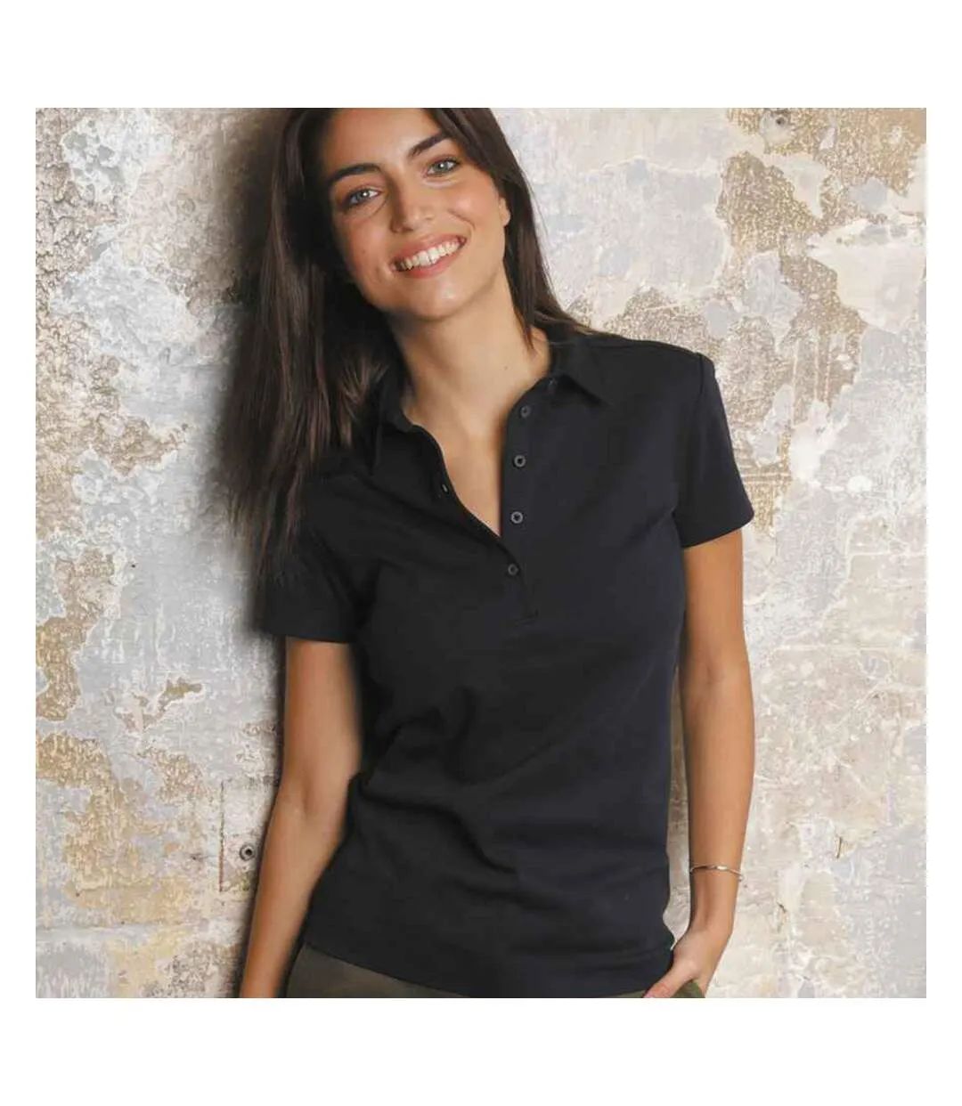 Polo owen femme noir NEOBLU