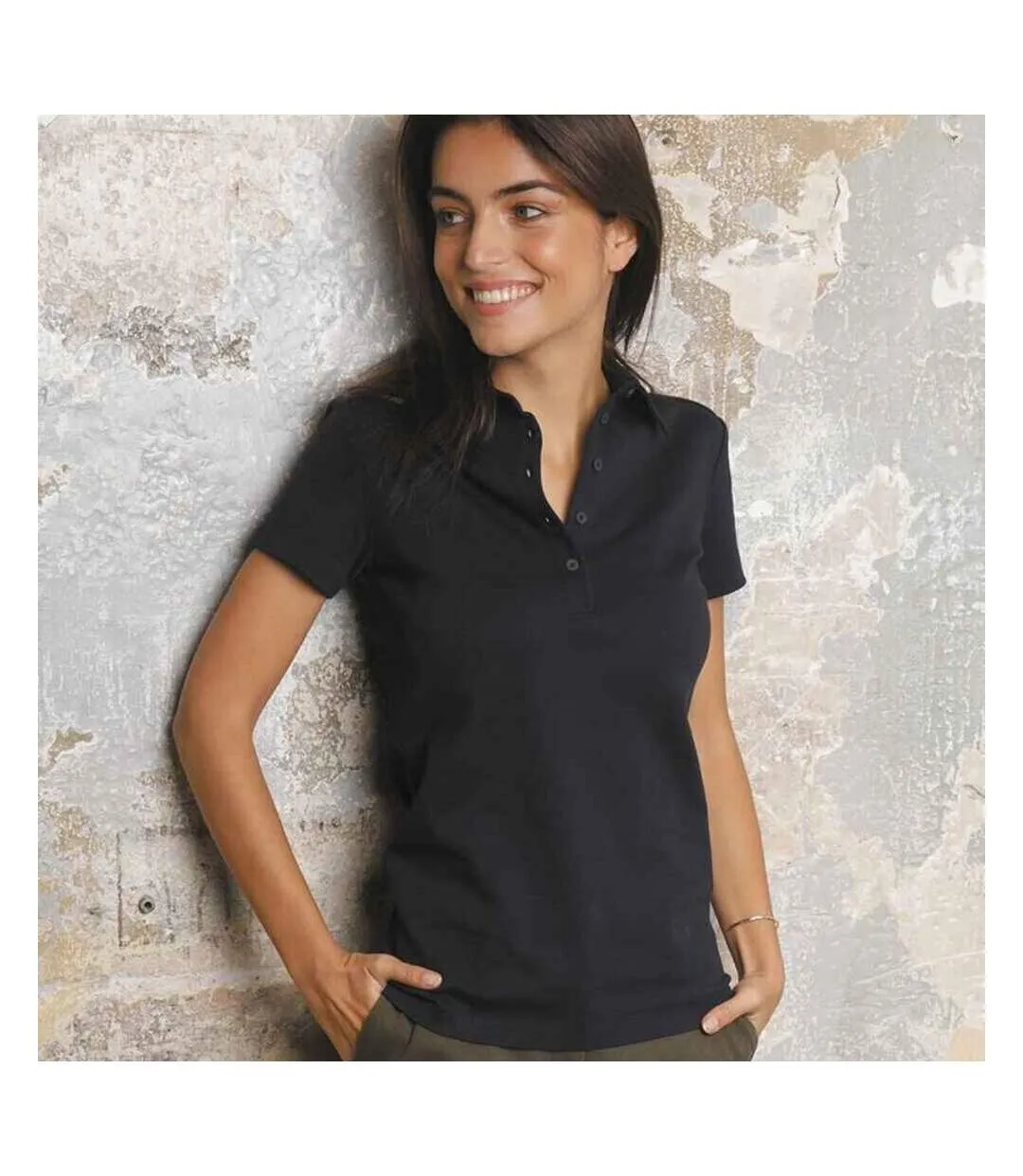 Polo owen femme noir NEOBLU