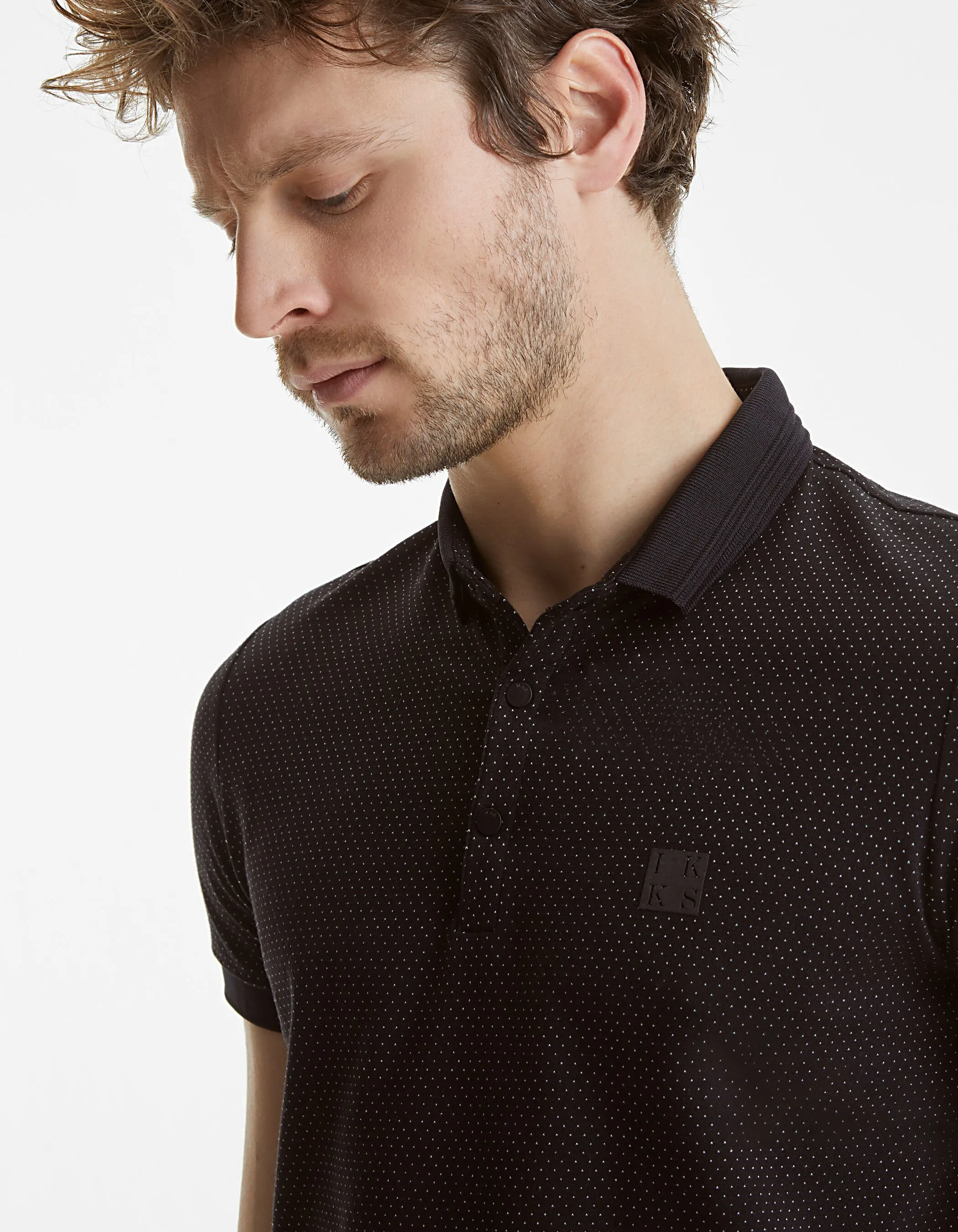 Polo pois homme