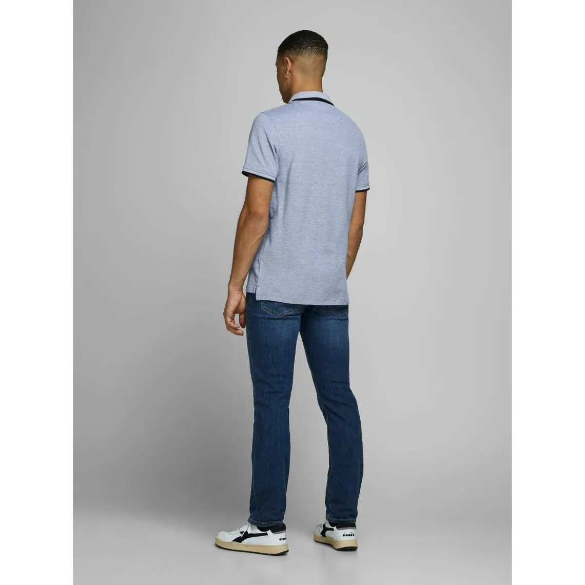 Polo Slim Fit Polo Manches courtes Bleu Marine en coton Thad | 3 Suisses