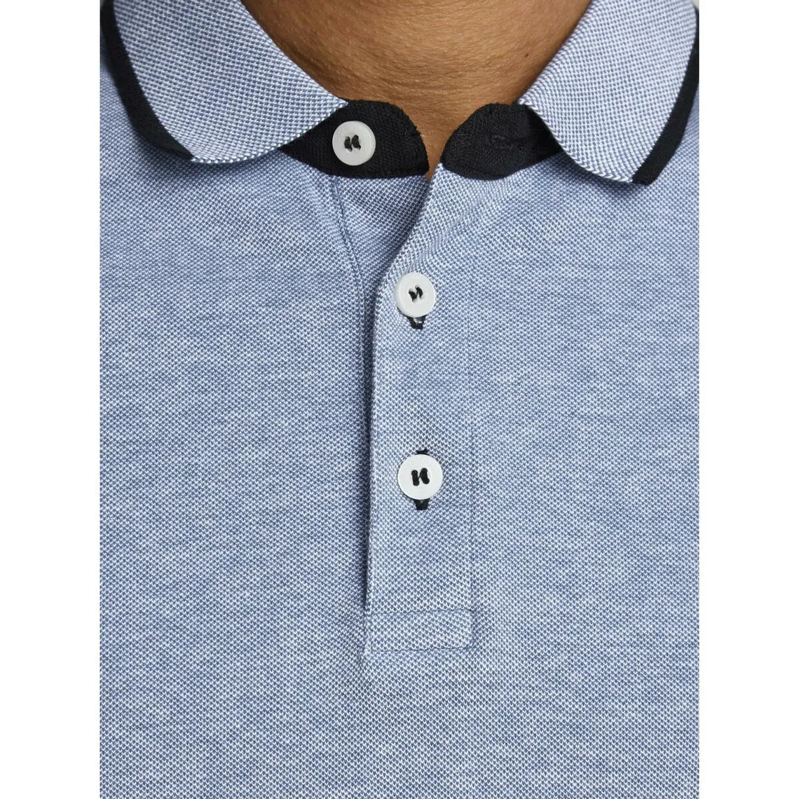 Polo Slim Fit Polo Manches courtes Bleu Marine en coton Thad | 3 Suisses