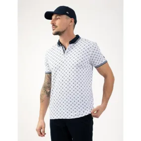 Polo stretch imprimés bulli blanc homme - Sun Valley | wimod