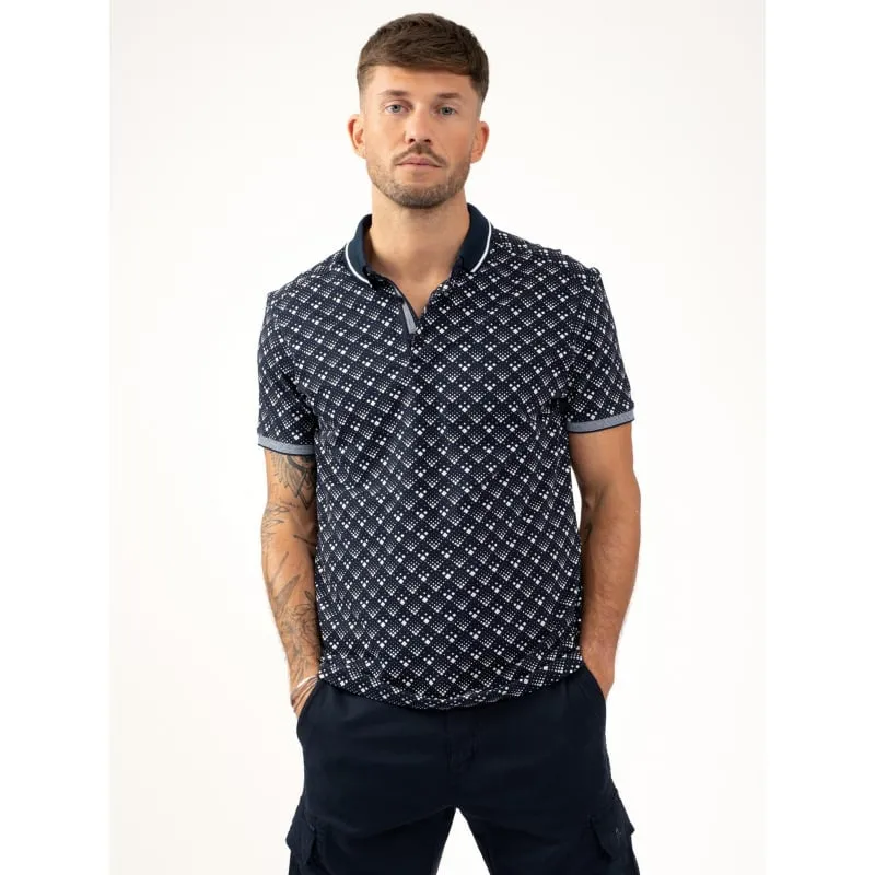 Polo stretch imprimés bulli blanc homme - Sun Valley | wimod