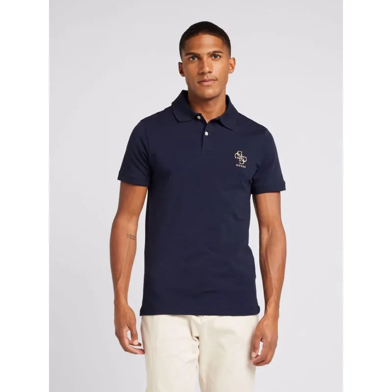 Polo uni gesbio bleu marine homme - Benson & Cherry | wimod