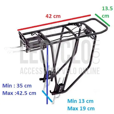 Porte bagage de vélo avec support sacoche