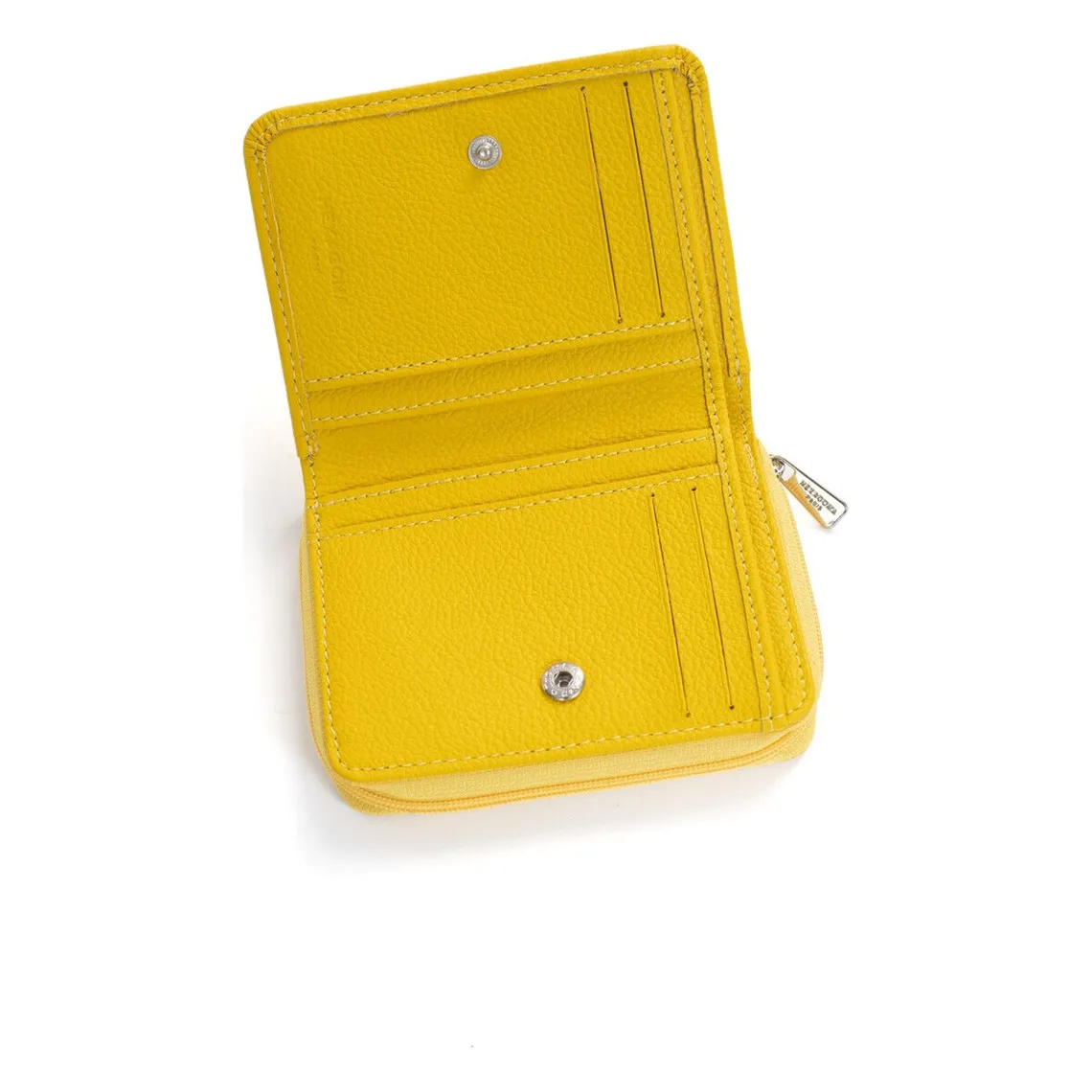 Portefeuille Cuir CONFORT Jaune Agnes | 3 Suisses