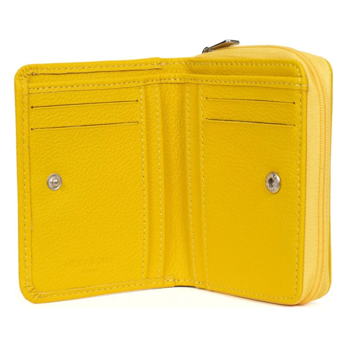 Portefeuille Cuir CONFORT Jaune Agnes | 3 Suisses