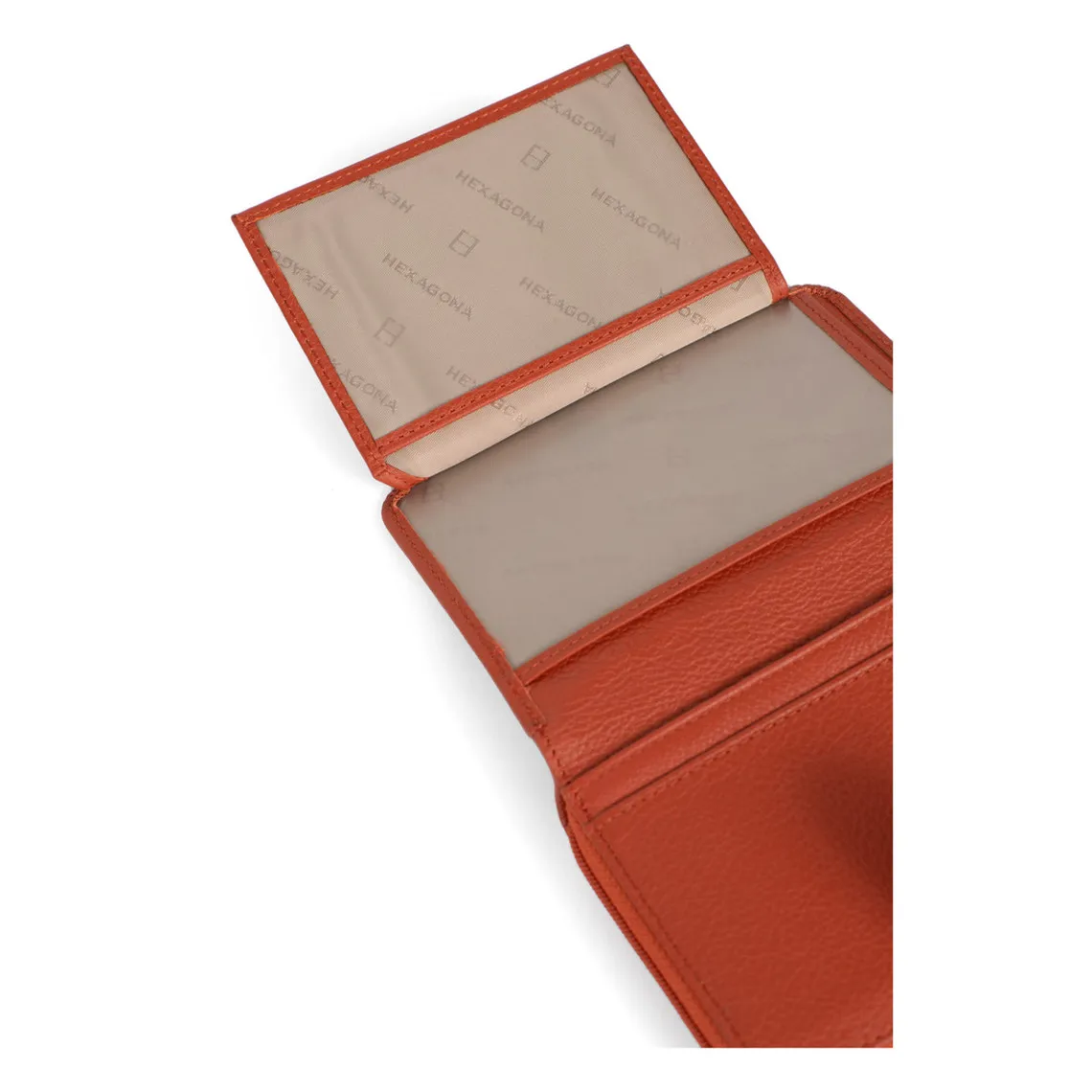 Portefeuille Cuir CONFORT Orange Sloan | 3 Suisses